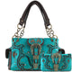 Patina Girl Western Buckle Handbag Wallet Set