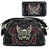 Original Sugar Skull Rose Wings Floral Carving Handbag Wallet Set