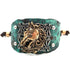Western Floral Horse Bust Hammered Adjustable Cuff Bracelet