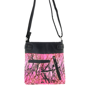 Camouflage Bling Shine Floral Cross Crossbody