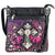 Camouflage Bling Shine Floral Cross Crossbody