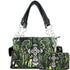 Camouflage Bling Shine Cross Wings Handbag Wallet Set