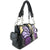 Abstract Butterfly Color Buckle Studded Handbag