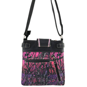 Camouflage Bling Shine Floral Buckle Crossbody