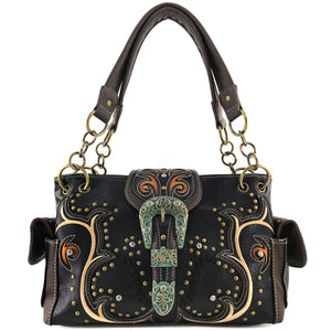 Patina Girl Western Buckle Handbag