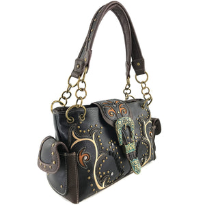 Patina Girl Western Buckle Handbag
