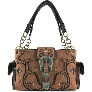 Patina Girl Western Buckle Handbag