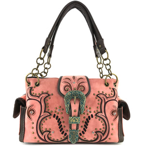 Patina Girl Western Buckle Handbag