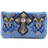 Swallowtail Butterfly Cross Studded Embroidery Wallet