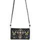 Swallowtail Butterfly Cross Studded Embroidery Wallet