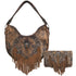 Western Fringe Concho Hobo Purse Wallet Set