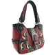 Longhorn Buckle Western Studded Tote Purse