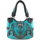 Longhorn Buckle Western Studded Tote Purse