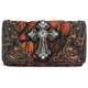 Camouflage Bling Shine Floral Cross Wallet