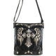 Cross Angel Wings Floral Imprint Crossbody