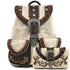 Western Floral Buckle Rucksack Backpack Wallet Set