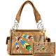 Colorful Native Feather Arrows Handbag Wallet Set