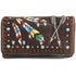 Colorful Native Feather Arrows Wallet