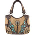 Autumn Oak Leaf Fringe Concho Tote Purse