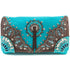 Autumn Oak Leaf Fringe Concho Wallet