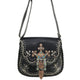 Spring Moccasin Floral Buckle Crossbody