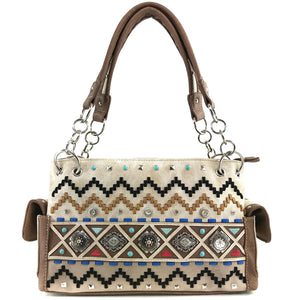 Concho Native Textile Pattern Handbag