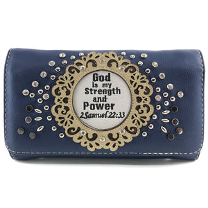 God is my Strength and Power Wallet