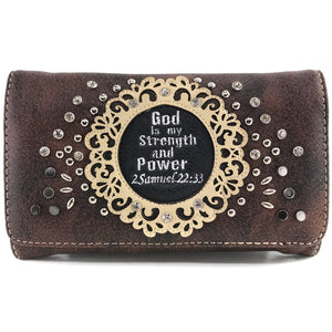 God is my Strength and Power Wallet