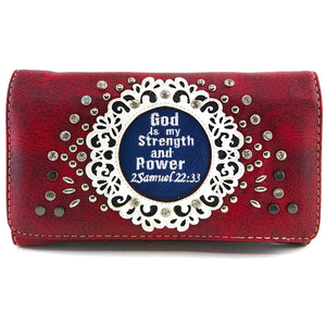 God is my Strength and Power Wallet