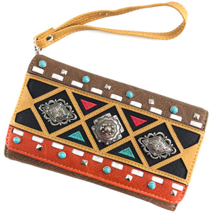 Concho Native Textile Pattern Wallet