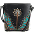 Autumn Oak Leaf Fringe Concho Crossbody
