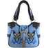Swallowtail Butterfly Buckle Studded Embroidery Tote Purse