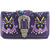 Swallowtail Butterfly Buckle Studded Embroidery Wallet