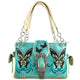 Swallowtail Butterfly Buckle Studded Embroidery Handbag