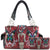 Swallowtail Butterfly Buckle Studded Embroidery Handbag Wallet Set