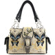 Swallowtail Butterfly Buckle Studded Embroidery Handbag