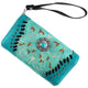 Swirly Vines Concho Embroidery Wallet
