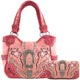Poppy Buckle Embroidery Tote Bag Wallet Set