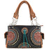 Concho Fringe Native Studded Handbag