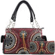 Concho Fringe Native Studded Handbag Wallet Set