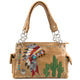 Indian Chieftain Headdress War Bonnet Embroidery Handbag
