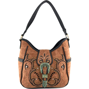 Patina Girl Western Buckle Hobo Bag Wallet Set