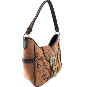 Patina Girl Western Buckle Hobo Bag