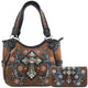 Blossom Floral Embroidery Cross Tote Wallet Set