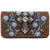 Blossom Floral Embroidery Cross Wallet