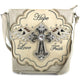 Hope Love Faith Cross Wings Crossbody