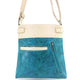 Original Cross Turquoise Floral Carving Crossbody