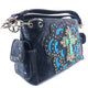 Original Cross Turquoise Floral Carving Handbag