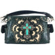 Original Cross Turquoise Floral Carving Handbag