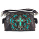 Original Cross Turquoise Floral Carving Handbag